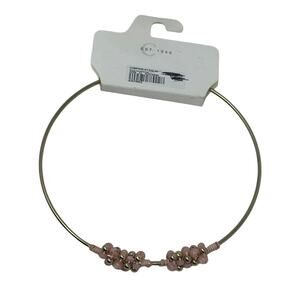 Est. 1946 golden with pink pearls chocker necklace